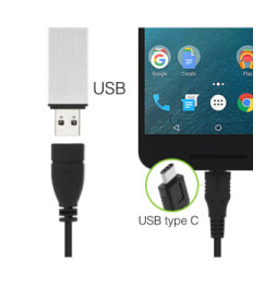 Avizar Cable adaptateur USB OTG Femelle vers USB Type C Male