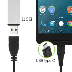 Avizar Cable adaptateur USB OTG Femelle vers USB Type C Male — image 4