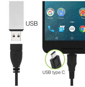 Avizar Cable adaptateur USB OTG Femelle vers USB Type C Male