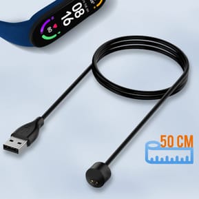 Avizar Câble de charge magnétique Xiaomi Mi Band 6 et 5 Résistant 50 cm - Noir — image 5