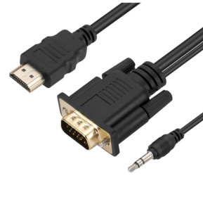 Avizar Câble HDMI vers VGA Mâle et Prise Jack...
