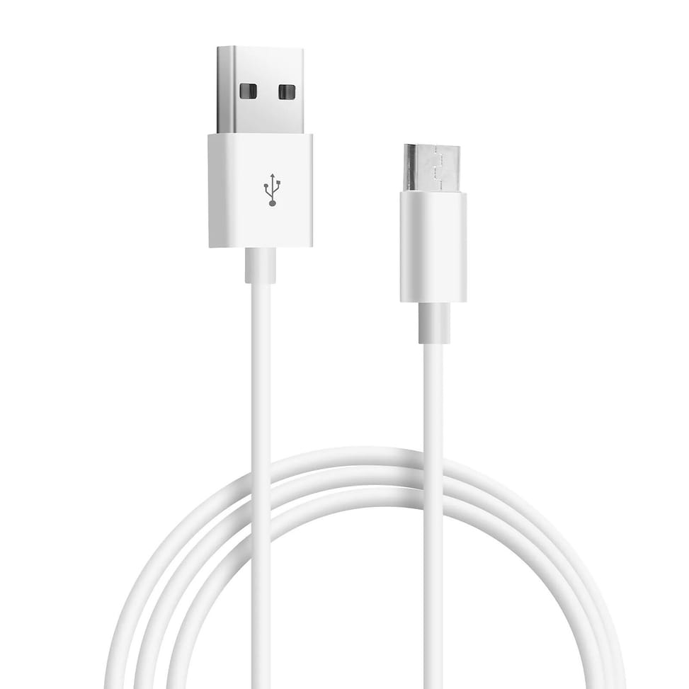 Avizar Cable Micro USB Charge rapide Transfert De Données Longueur 1m Blanc — image 2