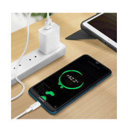 Avizar Cable Micro-USB Charge et Transfert De Données Intensité 1A Longueur 1.5m Blanc