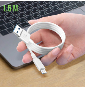 Avizar Cable Micro-USB Charge et Transfert De Données Intensité 1A Longueur 1.5m Blanc