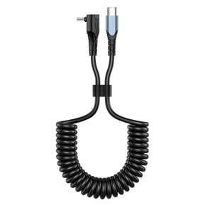Avizar Câble spiralé USB-C vers USB-C, Noir 1,2m — image 2