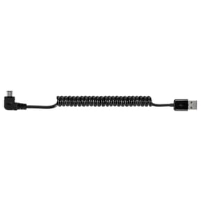 Avizar Câble USB 2.0 mâle spiralé 3 mètres vers Micro-USB coudé — image 2