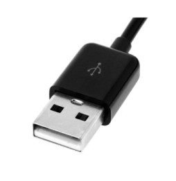 Avizar Câble USB 2.0 mâle spiralé 3 mètres vers Micro-USB coudé