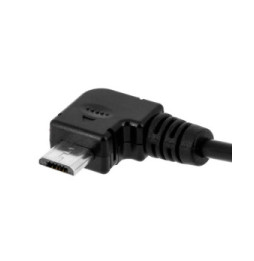 Avizar Câble USB 2.0 mâle spiralé 3 mètres vers Micro-USB coudé