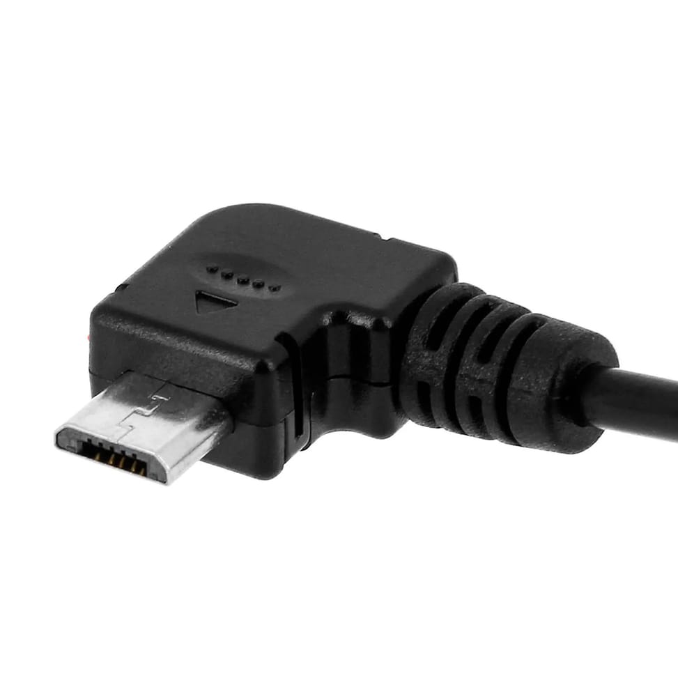 Avizar Câble USB 2.0 mâle spiralé 3 mètres vers Micro-USB coudé — image 4