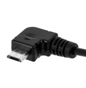 Avizar Câble USB 2.0 mâle spiralé 3 mètres vers Micro-USB coudé