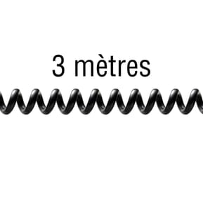 Avizar Câble USB 2.0 mâle spiralé 3 mètres vers Micro-USB coudé — image 5