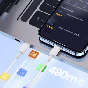 Avizar Câble USB C vers USB C Charge Rapide Transfert données 1m Blanc — image 4