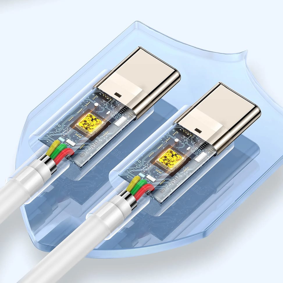 Avizar Câble USB C vers USB C Charge Rapide Transfert données 1m Blanc — image 5