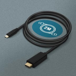 Avizar Câble USB Type C vers HDMI Mâle Résolution 4K UHD 2m Noir — image 4