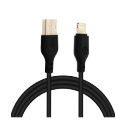 Avizar Câble USB Vers Lightning Charge Synchronisation 2m Anti-nœuds Noir