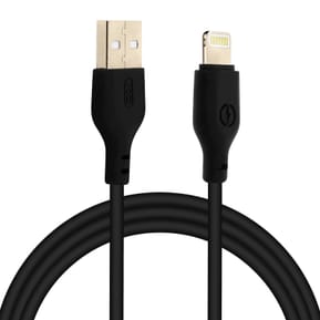 Avizar Câble USB Vers Lightning Charge Synchronisation 2m Anti-nœuds Noir