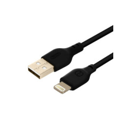 Avizar Câble USB Vers Lightning Charge Synchronisation 2m Anti-nœuds Noir