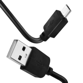 Avizar Cable USB Vers Micro USB Charge et Transfert 2 Mètres Noir