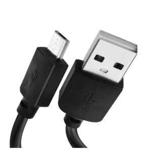 Avizar Cable USB Vers Micro USB Charge et Transfert 2 Mètres Noir