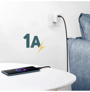 Avizar Cable USB Vers Micro USB Charge et Transfert 2 Mètres Noir