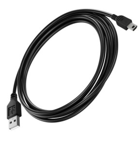 Avizar Câble USB vers Mini USB Charge Transfert Données 2m Noir