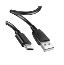 Avizar Câble USB vers USB-C 2A Compatible Android Auto et Apple Carplay 0.5m Noir