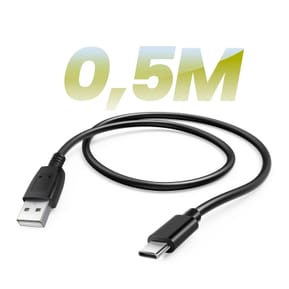 Avizar Câble USB vers USB-C 2A Compatible Android Auto et Apple Carplay 0.5m Noir — image 5