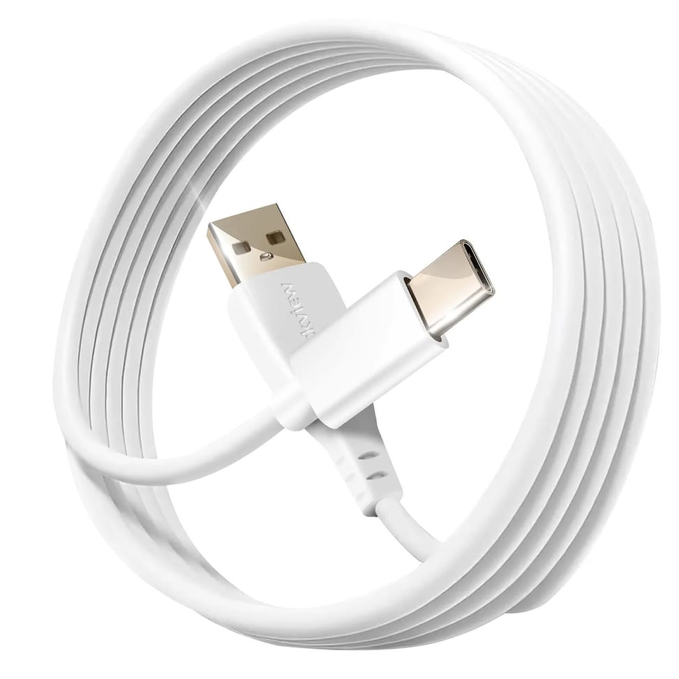 Avizar Câble USB vers USB-C pour Blackview Incassable Charge Synchronisation Blanc — image 2