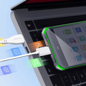 Avizar Câble USB vers USB-C pour Blackview Incassable Charge Synchronisation Blanc — image 3