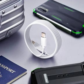 Avizar Câble USB vers USB-C pour Blackview Incassable Charge Synchronisation Blanc — image 5