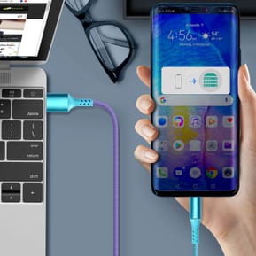 Avizar Câble USB-C Charge et Synchronisation Design Stylé 1m Robuste Multicolore — image 4
