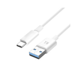 Avizar Cable USB-C Charge et Transfert De Données Intensité 1A Longueur 1.5m Blanc