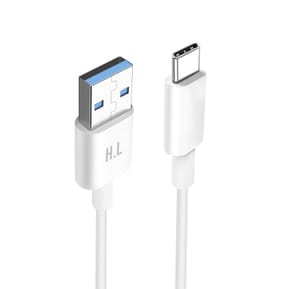 Avizar Cable USB-C Charge et Transfert De Données Intensité 1A Longueur 1.5m Blanc — image 2