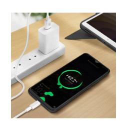 Avizar Cable USB-C Charge et Transfert De Données Intensité 1A Longueur 1.5m Blanc