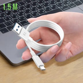 Avizar Cable USB-C Charge et Transfert De Données Intensité 1A Longueur 1.5m Blanc — image 4