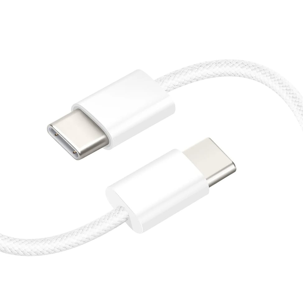 Avizar Câble USB-C vers USB-C 60W Power Delivery Longueur 1m Blanc — image 2