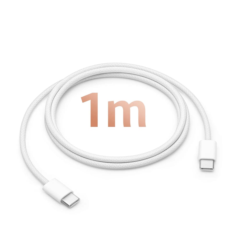 Avizar Câble USB-C vers USB-C 60W Power Delivery Longueur 1m Blanc — image 4