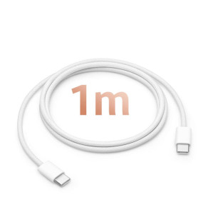 Avizar Câble USB-C vers USB-C 60W Power Delivery Longueur 1m Blanc