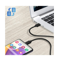 Avizar Câble USB-C vers USB-C Power Delivery Transfert Rapide 2m Noir