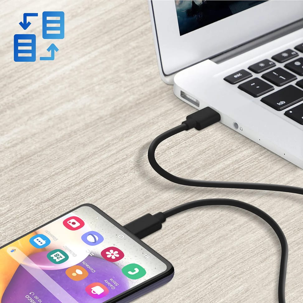 Avizar Câble USB-C vers USB-C Power Delivery Transfert Rapide 2m Noir — image 3