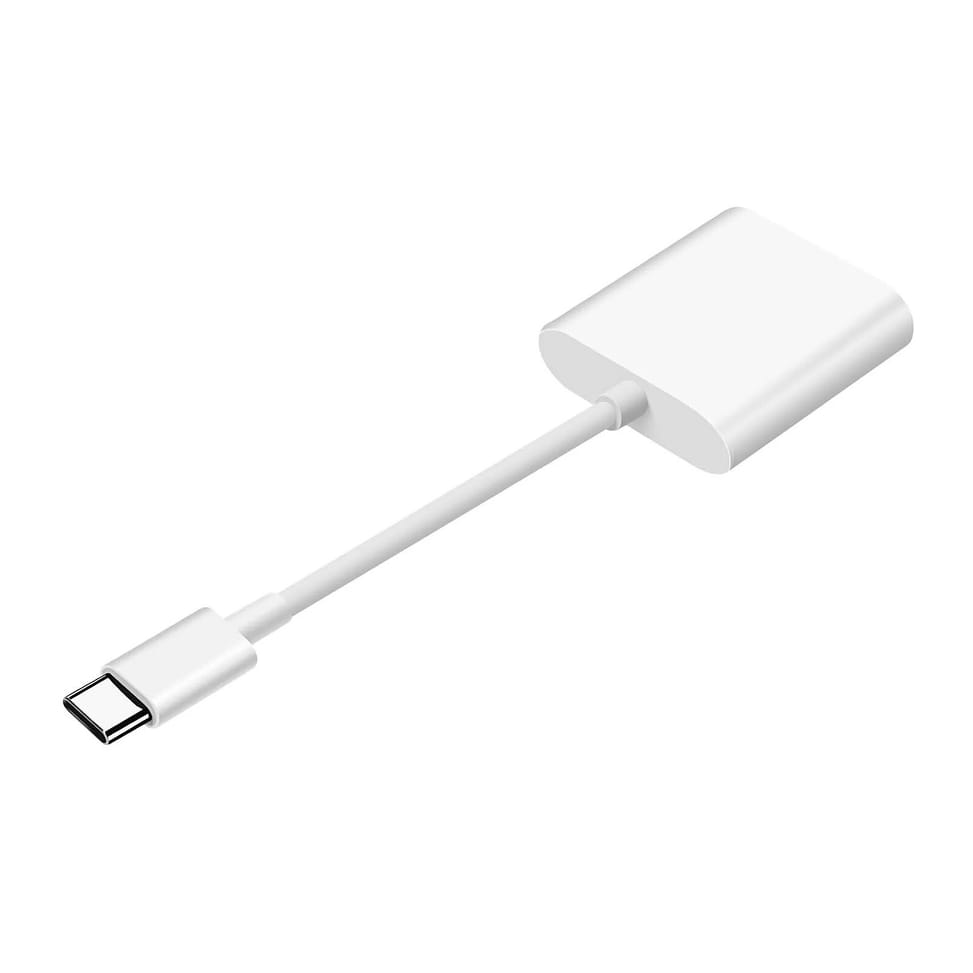 Avizar Lecteur Carte SD, Adaptateur USB-C Blanc — image 2