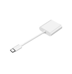 Avizar Lecteur Carte Universel pour micro SD SD TF, Adaptateur USB-C - Blanc