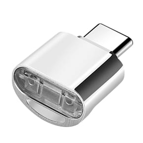Avizar Mini Lecteur Carte micro SD et TF, Adaptateur USB-C 3.1 Argent
