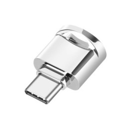 Avizar Mini Lecteur Carte micro SD et TF, Adaptateur USB-C 3.1 Argent