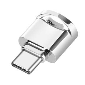 Avizar Mini Lecteur Carte micro SD et TF, Adaptateur USB-C 3.1 Argent — image 2