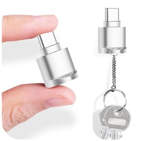 Avizar Mini Lecteur Carte micro SD et TF, Adaptateur USB-C 3.1 Argent — image 4