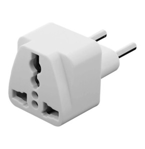 Avizar Multi-adaptateur Royaume-Uni, Amérique, Caraïbes vers Prise Type C - Blanc