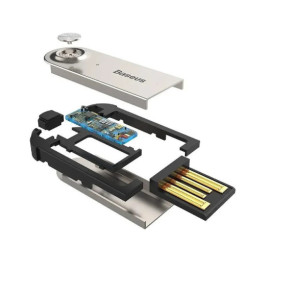 Baseus Adaptateur Audio USB Bluetooth 5.0 vers Jack 3,5mm Rétractable 120 cm Noir