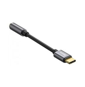 Baseus Adaptateur Audio USB-C-Mini Jack 3,5 mm Gris