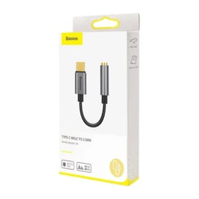 Baseus Adaptateur Audio USB-C-Mini Jack 3,5 mm Gris — image 5